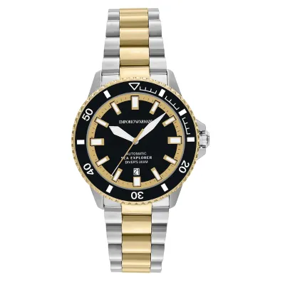 Emporio Armani Sea Explorer Automatic Two-Tone Stainless Steel Watch
